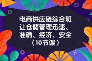 （8246期）电商-供应链综合班，让仓储管理迅速、准确、经济、安全！（10节课）