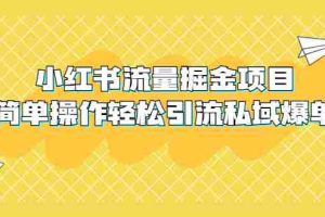 （5451期）外面收费398小红书流量掘金项目，简单操作轻松引流私域爆单