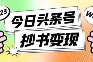 （4630期）外面收费588的最新头条号软件自动抄书变现玩法，单号一天100+（软件+教程）