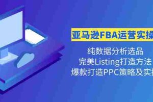 （4159期）亚马逊FBA运营实操课 纯数据分析选品+完美Listing打造+爆款打造PPC策略实操