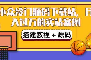（3374期）搭建一个小众冷门源码下载站，卖源码或卖VIP会员 轻松月入过万（教程+源码)