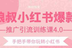（1407期）小红书爆款推广引流训练课4.0，手把手带你玩转小红书（全套课程）
