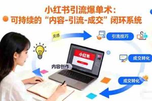 （16362期）小红书引流爆单术：构建一套低成本 可持续的“内容-引流-成交”闭环系统