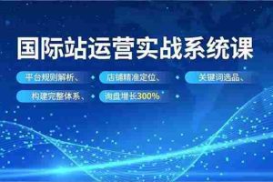 （16751期）国际站运营实战系统课，平台规则解析、店铺精准定位、关键词选品，构建完整体系询盘增长300%